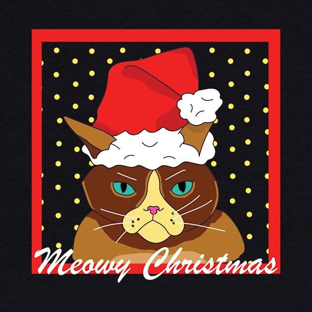 Meowy Christmas by deadlydelicatedesigns